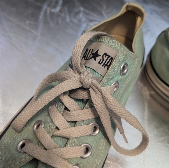 Converse Teal Low Top Sneakers - Picture 2 of 3
